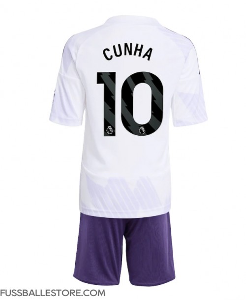 Günstige Manchester United Matheus Cunha #10 Auswärts Trikotsatzt Kinder 2025-26 Kurzarm (+ Kurze Hosen) Günstige Manchester United Matheus Cunha #10 Auswärts Trikotsatzt Kinder 2025-26 Kurzarm (+ Kurze Hosen)